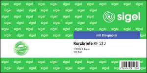 Kurzmitteilungen - 1/3 A4 quer - 1x 100 Blatt Blaupapier - 100 Blatt