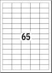 Universal-Etiketten - weiß - 38 x 21,2 mm - 70 g/m² - 1.625 Etiketten