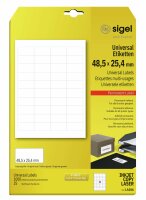 SIGEL LA106 Universal-Etiketten - weiß - 48.5 x...