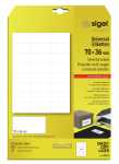 Universal-Etiketten - weiß - 70 x 36 mm - 70 g/m² - 600 Etiketten