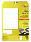 Universal-Etiketten - weiß - 70 x 37 mm - 70 g/m² - 600 Etiketten