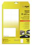 Universal-Etiketten - weiß - 97 x 67,7 mm - 70 g/m² - 200 Etiketten