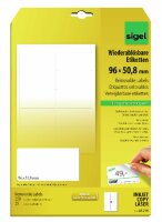 SIGEL LA216 Etiketten - weiß - wiederablösbar...