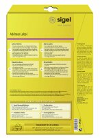 SIGEL LA321 Adress-Etiketten - weiß - 99.1 x 38,1 mm - 70 g/m² - 350 Etiketten = 25 Blatt