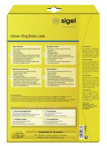 Sigel Ordner Etikett ws 175Et LA410