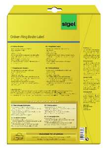 Sigel Ordner Etikett ws 100Et LA420