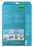 SIGEL LA501 CD-/DVD-Etiketten - weiß - 117 x 117 mm - 50 Etiketten = 25 Blatt