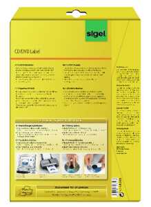 Sigel CD-/DVD Etikett ws 50Et LA525