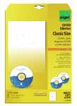 SIGEL LA525 CD-/DVD-Etiketten - weiß - 117 x 117 mm - 50 Etiketten