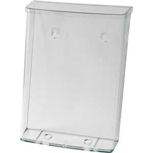 SIGEL Outdoor-Prospekthalter - A4 - 1 Fach - glasklar - Acryl (PMMA)