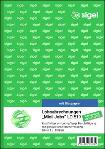 Lohnabrechnungen - A5 - 1x 50 Blatt - mit Blaupapier 50 Blatt
