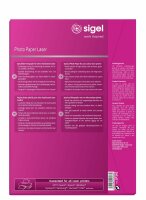 SIGEL LP141 Fotopapier für Farb-Kopierer, Laser-Kopierer - beidseitig bedruckbar - weiß - A4 - 100 Blatt - 135 g/m²