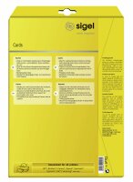 SIGEL LP711 Postkarten - A4 - weiß - Spezialpapier - 185 g/m² - 80 Karten