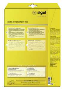 Sigel Einsteckschild 60x21mm 185g 156St LP720