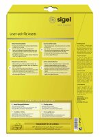 SIGEL LP734 PC-Einsteckschilder - A4 - weiß - Spezialkarton - 185 g/m² - 100 Stück