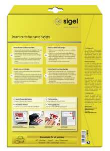 Sigel Einsteckkarten für Namensschilder LP898