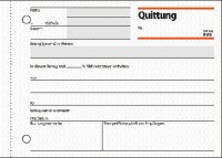 SIGEL QU619 Quittungen - A6 quer - 1x 50 Blatt - mit...