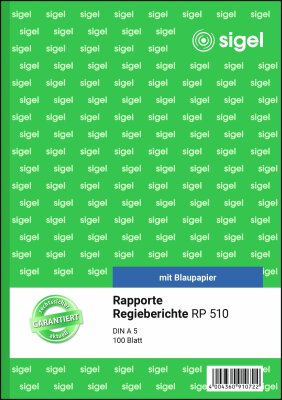 SIGEL RP510 Regieberichte - A5 - 1x 100 Blatt - mit Blaupapier -