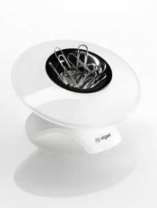 Klammernspender Eyestyle - weiß - 9,50 x 5,50 x 9,50 cm