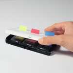 Haftmarker-Spender Eyestyle - weiß - 13,50 x 1,20 x 8,20 cm