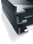 Briefablage Eyestyle - grau - 26,80 x 5 x 33,30 cm