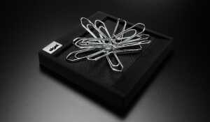 SIGEL Klammernhalter Cintano : S - schwarz - 7,50 x 1,10 x 7,50 cm