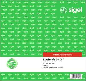 Kurzbriefe - 2/3 A4 - 1x 50 Blatt - selbstdurchschreibend/CFB