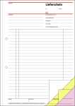 Lieferscheine - A4 - 3x 40 Blatt - selbstdurchschreibend - 40 Sätze
