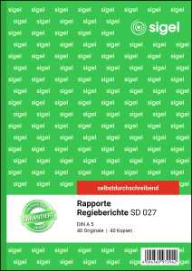 Rapporte/Regieberichte - A5 - 2x 40 Blatt - selbstdurchschreibend