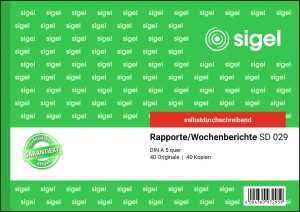 Rapporte/Wochenberichte - A5 quer - 2x 40 Blatt selbstdurchschreibend