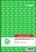 SIGEL SD067 Lohnarbeit-Nachweise - A5 - 3x 40 Blatt -...