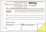 Quittung - fortlaufend nummeriert - A6 quer - 2x 50 Blatt - 50 Sätze