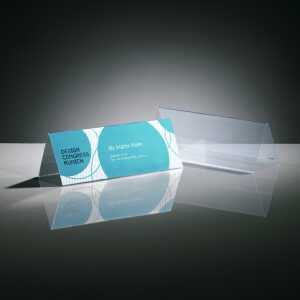 Tischaufsteller - 24 x 9 x 8,50 cm - Dachform