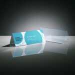 Tischaufsteller - 24 x 9 x 8,50 cm - Dachform