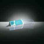 Tischaufsteller - 19 x 6 x 6,50 cm - Dachform