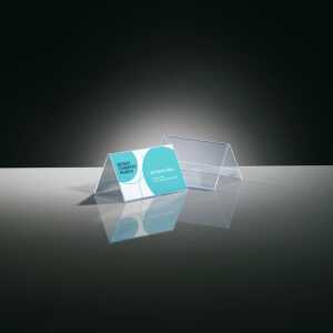 Tischaufsteller - 10 x 6 x 5,50 cm - Dachform