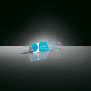 Tischaufsteller - 9,50 x 4,20 x 4,50 cm - Dachform