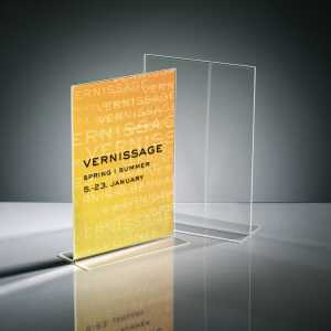 Tischaufsteller - 21 x 30 x 8,50 cm - A4 - senkrecht