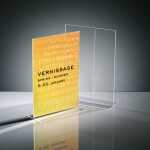 Tischaufsteller - 21 x 30 x 8,50 cm - A4 - senkrecht