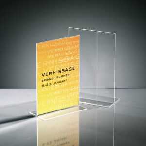 Tischaufsteller - 15 x 21,50 x 5,30 cm - A5 - senkrecht