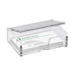Visitenkarten-Box - für bis zu 80 Visitenkarten - glasklar - Acryl
