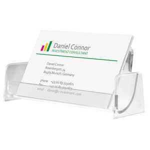 Sigel Visitenkartenspender Hartplastik VA120