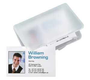 Visitenkarten-Etui - für bis zu 15 Visitenkarten - transparent