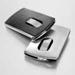 Sigel Visitenkarten-Etui Snap Edelstahl VZ120