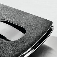 SIGEL VZ121 Visitenkarten-Etui - für bis zu 12 Visitenkarten - schwarz/silber - Edelstahl, Kunststoff - 1 Stück