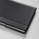 Visitenkarten-Etui - für bis zu 20 Visitenkarten - schwarz - Metall