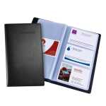 SIGEL Visitenkartenmappe 11 x 19,2 cm (B x H) schwarz...