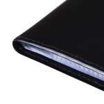 SIGEL Visitenkartenmappe 12,2 x 24,8 cm (B x H) schwarz matt 24 Hüllen