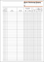 SIGEL WG415 Waren-/Rechnungs-Eingangsbuch - A4 - 1x 50...