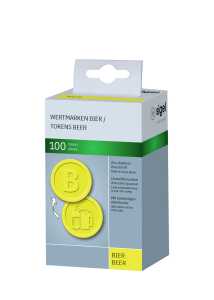 SIGEL WM004 Wertmarken für Veranstaltungen "B" - gelb - 100 Stück